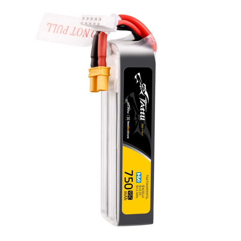 Tattu Lipo 4S LiPo Akku 750mAh 95C 4S1P 15,2V HV XT30U-F Langpackung