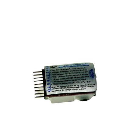 Mylipo 1S-8S Lipo Batterie Tester, RC Lipo Akku Batterie Niederspannungsalarm Checker Summer Alarm Lipo Warner mit LED-Anzeige für Lipo, Li-Ion, LiMn, Li-Fe Batterie