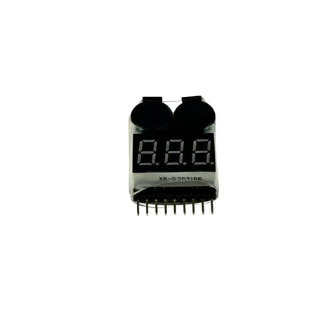 Mylipo 1S-8S Lipo Batterie Tester, RC Lipo Akku Batterie Niederspannungsalarm Checker Summer Alarm Lipo Warner mit LED-Anzeige für Lipo, Li-Ion, LiMn, Li-Fe Batterie