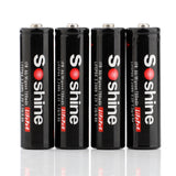Soshine 14500/AA - 700mAh 3,2V LiFePo4-Akku ungeschützt Button Top