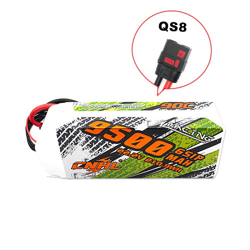 CNHL Racing Series 6S 9500mAh 22,2V 90C QS8-Stecker Lipo Akku