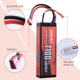 Sunpadow 2S Lipo Akku 7,4V 7100mAh 70C Hardcase mit Deans T-Stecker