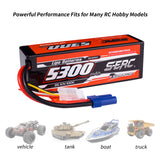 Sunpadow 3S 11,1V 5300mAh 100C Lipo-Akku mit EC5-Stecker (2 St.)