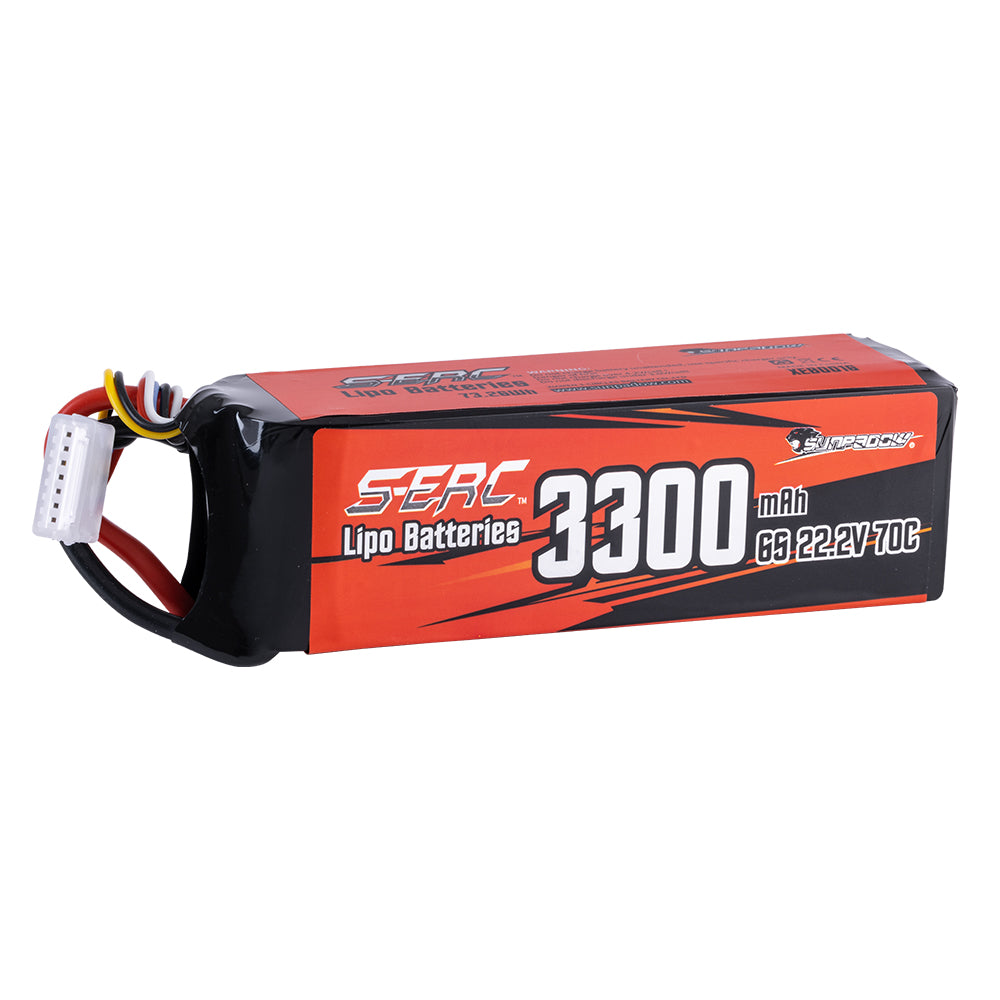 Sunpadow 6S 22,2V Lipo Akku 3300mAh 70C mit XT60 Stecker