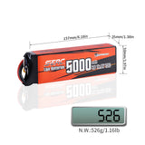 Sunpadow 4S 14,8V Lipo Akku 5000mAh 70C mit EC5 Stecker