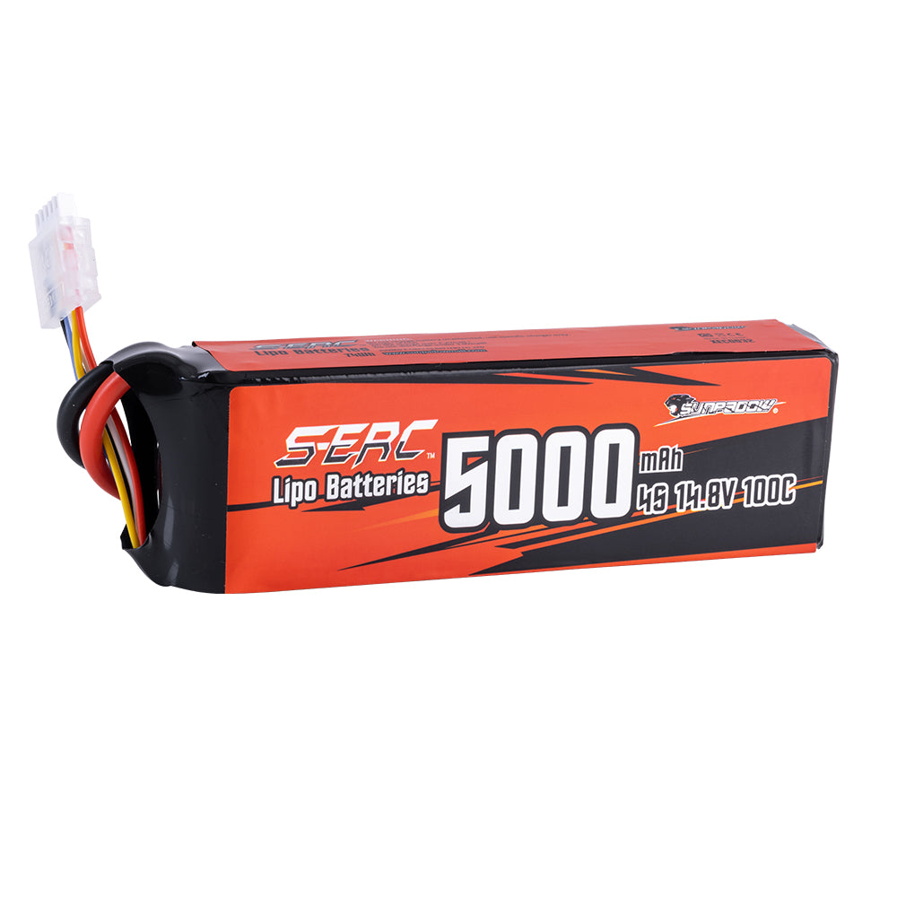 Sunpadow 4S 14,8V Lipo Akku 5000mAh 100C mit EC5 Stecker