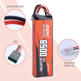Sunpadow 2S Lipo-Akku 6500mAh 7,4V 70C mit TRX-Stecker