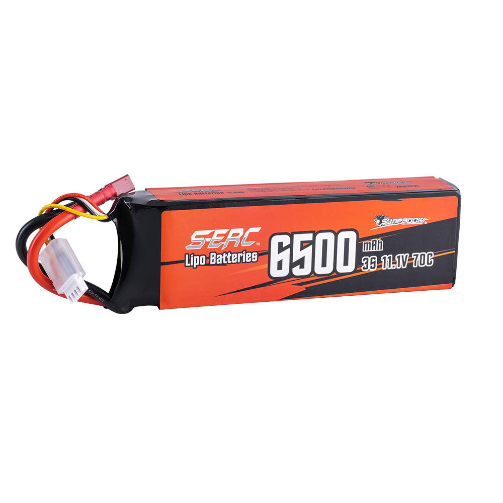Sunpadow 3S 6500mAh 11,1V LiPo Akku 70C mit T-Stecker