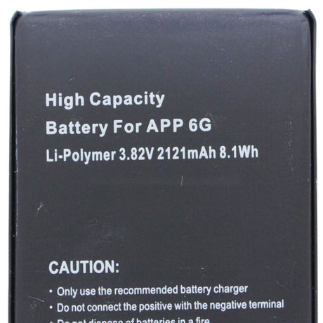 AccuCell 2121mAh, 8,1Wh High Power Akku passend für den Apple iPhone 6 Akku 616-0804, 616-0805, 616-0806, 616-0807, 616-0808, 616-0809 zum Selbsteinbau