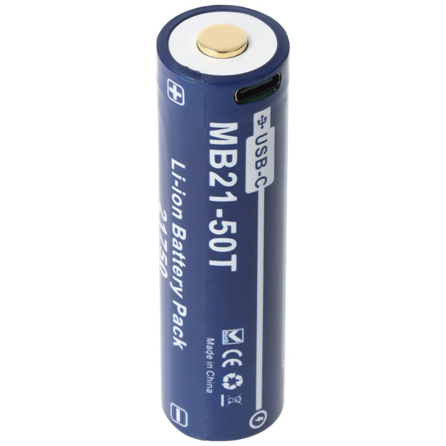 21700 Li-ion Akku 5000mAh, 21750, USB-C, max. Entladestrom 25A, 76,8 x 21,2mm
