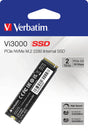 Verbatim SSD 2TB, PCIe 3.0, M.2 2280, NVMe, Vi3000 (R) 3300MB/s, (W) 3