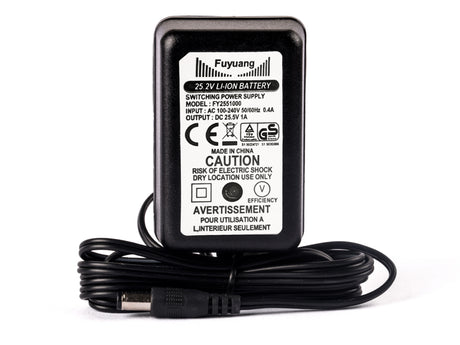 Fuyuang 21,6V - 22,2V (25,5V) Li-Ion-Ladegerät 6S + DC-Plug (5,5mm-2,1mm)