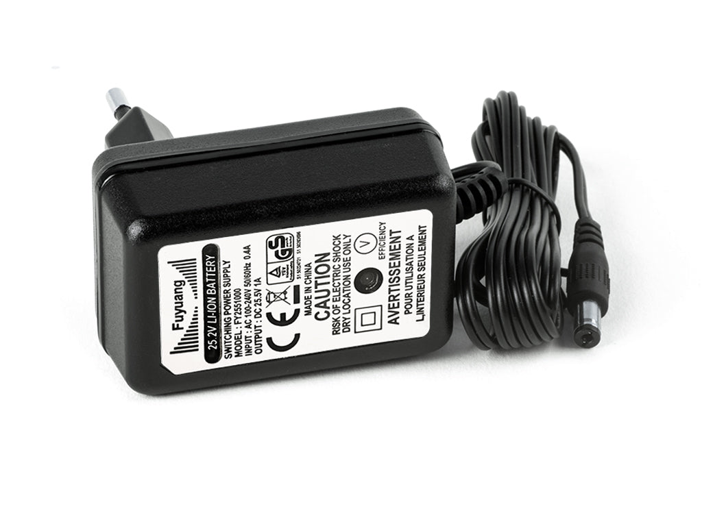 Fuyuang 21,6V - 22,2V (25,5V) Li-Ion-Ladegerät 6S + DC-Plug (5,5mm-2,1mm)