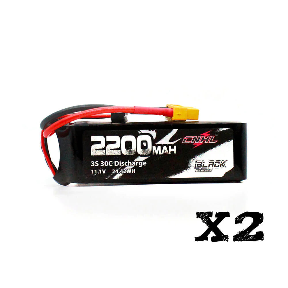 CNHL Black Series 3S 2200mAh 11,1V 30C XT60 Lipo Akku (2 Stück)