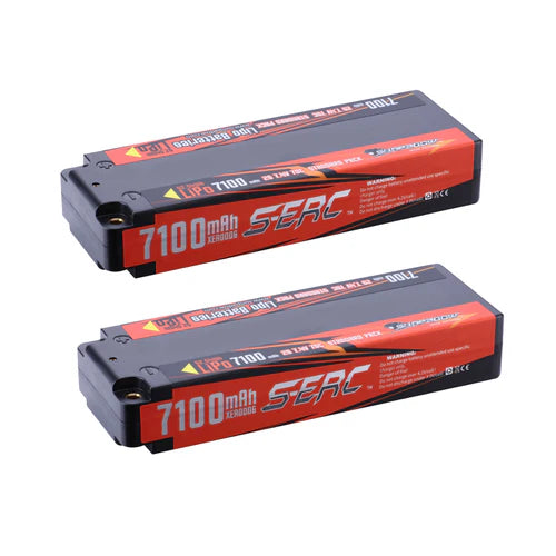 Sunpadow 2S Lipo-Akku 70C 7100mAh 7,4V Hardcase mit 4 mm Bullet (2 St.)
