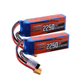Sunpadow 3S Lipo Akku 25C 2250mAh 11,1V mit XT60 Stecker (2 St.)