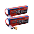 Sunpadow 3S 11,1V RC Lipo Akku 20C 5100mAh mit XT60 Stecker (2 Stück)
