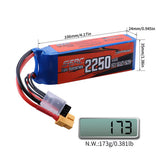 Sunpadow 3S Lipo Akku 25C 2250mAh 11,1V mit XT60 Stecker (2 St.)