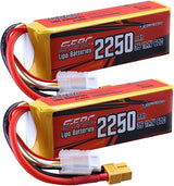 Sunpadow 3S RC Lipo Akku 2250mAh 60C 11,1V mit XT60 Stecker (2 St.)