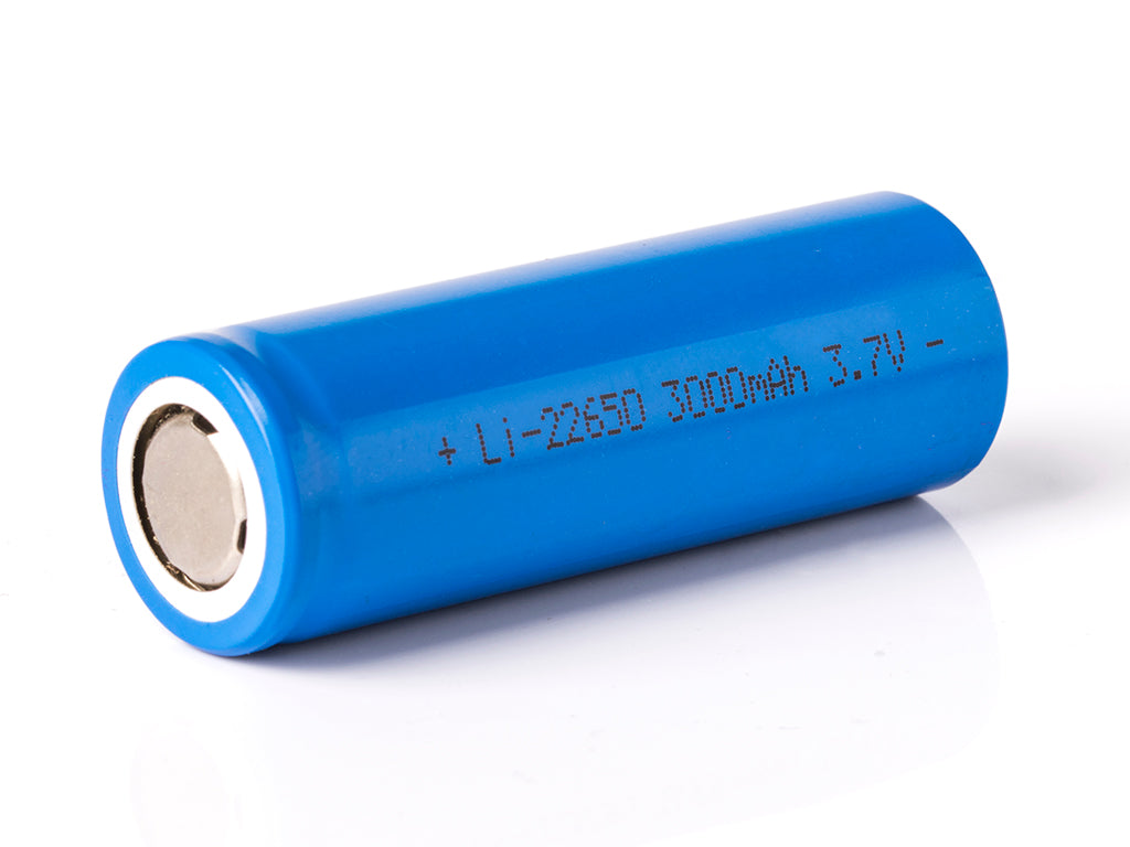 Keeppower 22650 Li-Ionen-Akku 3,6V - 3,7V mit 3000mAh Kapazität und 15A Entladestrom