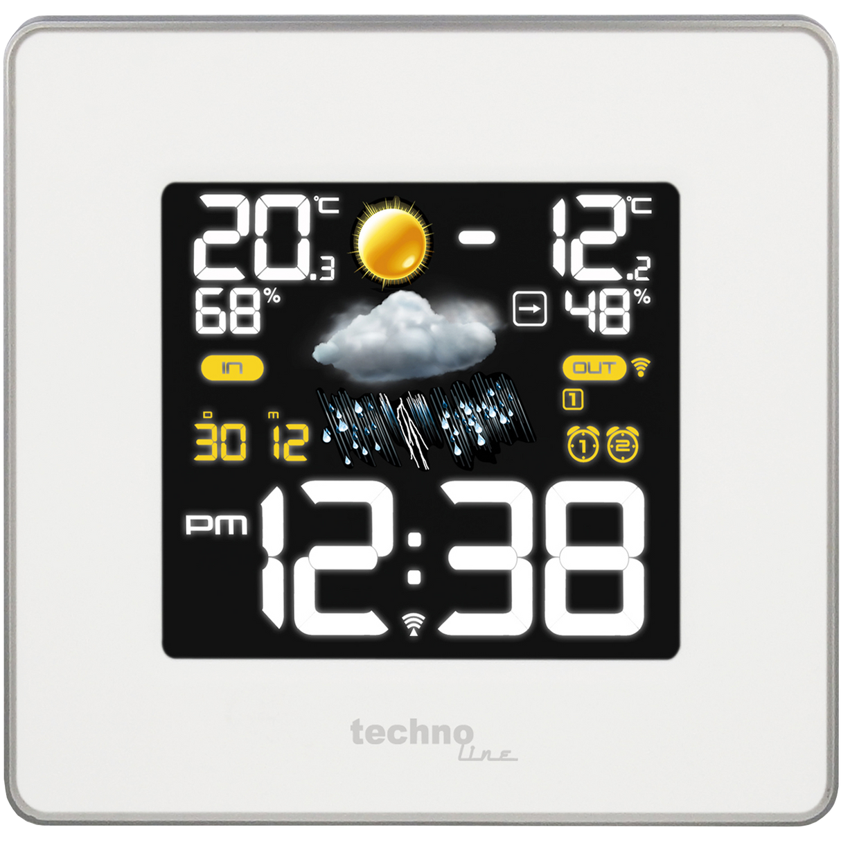 Technoline WS 6440 - Wetterstation mit farbigen LED´s