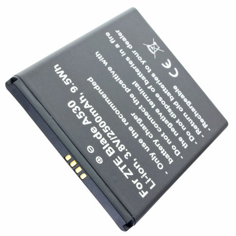 AccuCell 2500mAh Akku passend für ZTE Blade A530 Li-Ion, 3,8V 9,5Wh, Li3826T43P4h705949