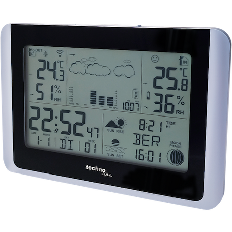 Technoline WS 6767 - kabellose Wetterstation mit bis zu 3 Außensender