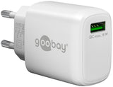 Goobay USB-C™ PD 3-fach Multiport-Schnellladegerät (65 W) weiß - 2x USB-C™-Anschlüsse (Power Delivery) und 1x USB-A-Anschluss (Quick Charge) - weiß
