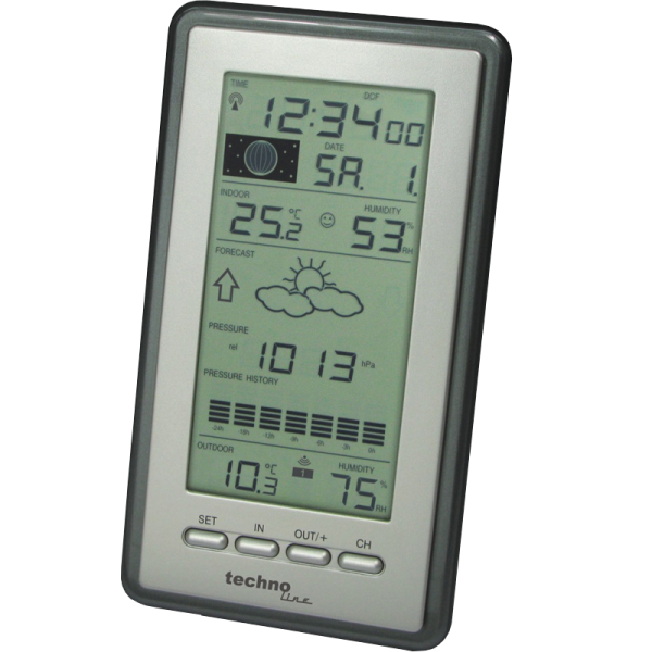 Technoline WS 9040-IT - Klassische Wetterstation mit Mondphasenanzeige