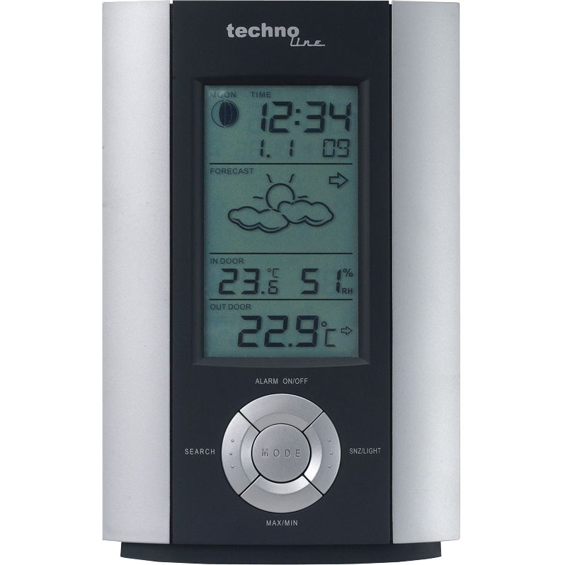 Technoline WS 6710 - Klassische Wetterstation mit Mondphasenanzeige