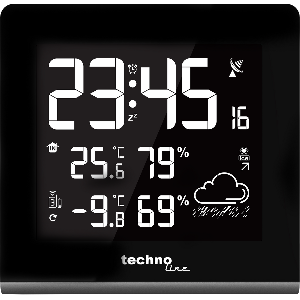 Technoline WS 9065 - moderne Wetterstation mit Displaydarstellung in 256 verschiedenen Farben