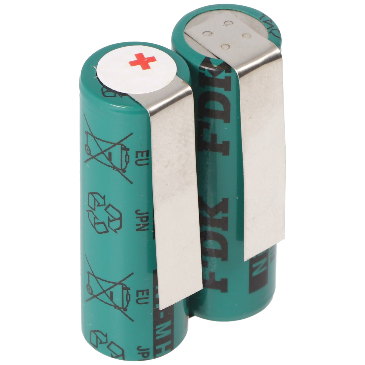 Panasonic 2HHR120 Akku passend für Rasierer 2,4 Volt, 1200mAh mit Lötfahnen zum Selbstumbau, orange oder grün