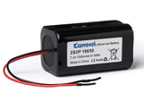 Keeppower 2S2P -18650 - 7000mAh - 7,4V Li-Ion Akkupack mit BMS-Schutz mit Kabelanschluss