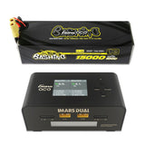 Gens Ace Bashing 3S 15000mAh 11,1V 100C 3S2P Lipo + Imars Dual Channel AC200 W RC-Akkuladegerät