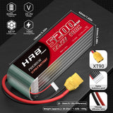 HRB 6S 5200mAh 22,2V 100C Lipo Akku mit XT90 Stecker (2 St.)