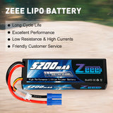 Zeee 2S 5200mAh 7,4V 80C Hardcase EC5 (2 Stück)