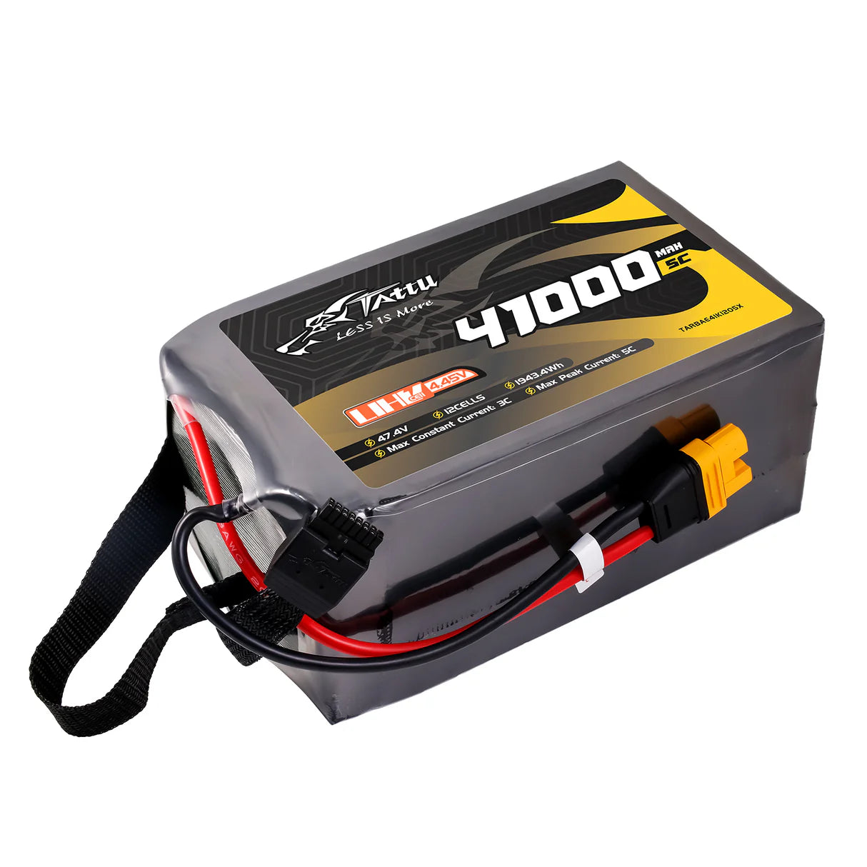 Tattu Ultrahochspannung 41000mAh 5C 47,4V 12S1P AS150U-F Lipo-Akku