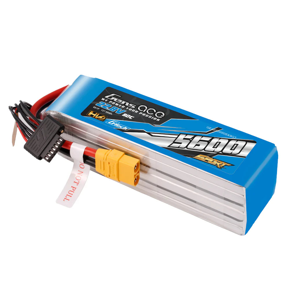 Gens Ace Sport G-Tech 6S 5600mAh 22,8V 80C 6S1P HV Lipo-Akku mit XT90-Stecker