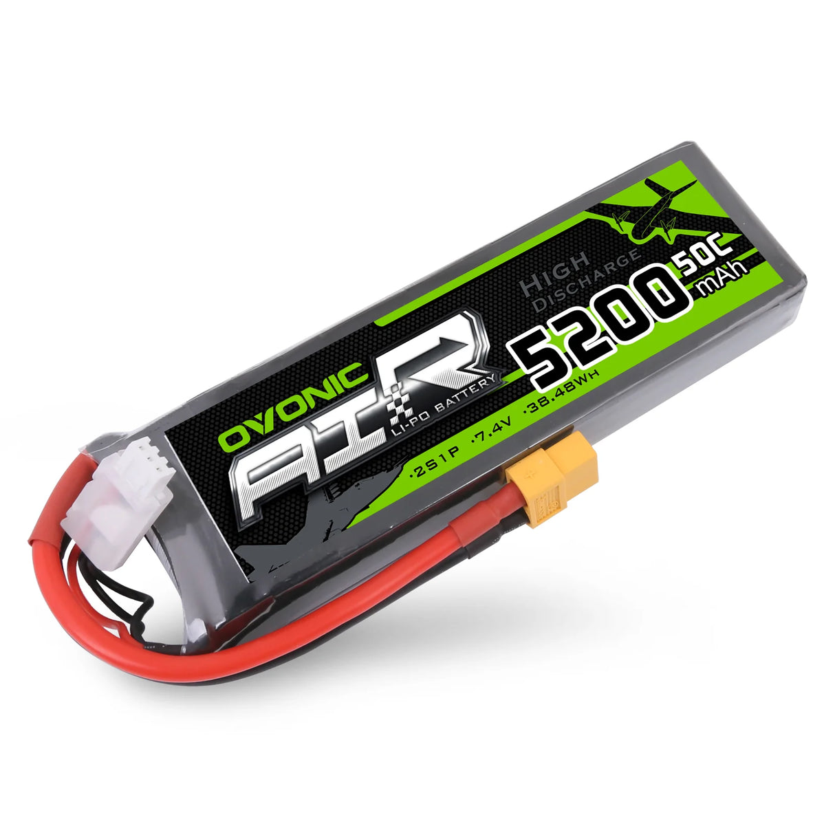 Ovonic Air 2S 5200mAh 50C 7,4V  LiPo Akku mit XT60 Stecker