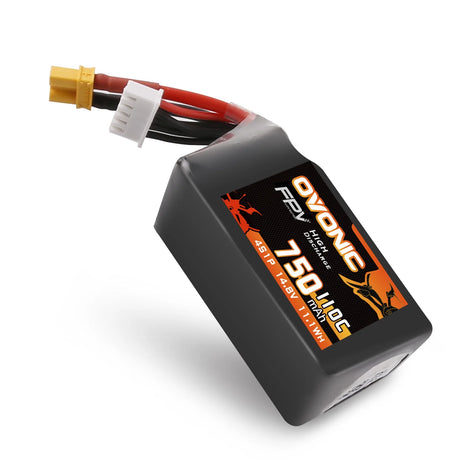Ovonic 4S 750mAh 110C 14,8V XT30 FPV Racing LiPo Akku (2 Stück)