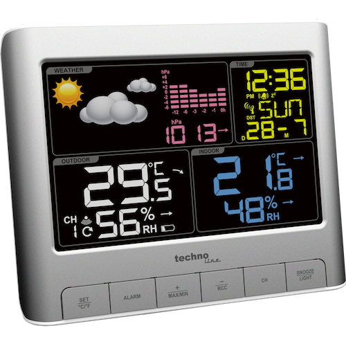 Technoline WS 6449 - Moderne Wetterstation mit farbigem Display
