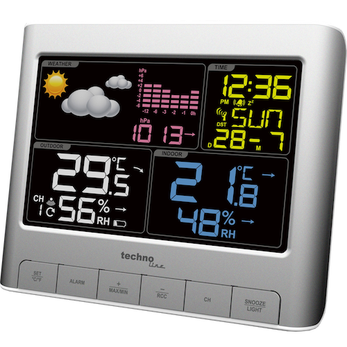 Technoline WS 6449 - Moderne Wetterstation mit farbigem Display