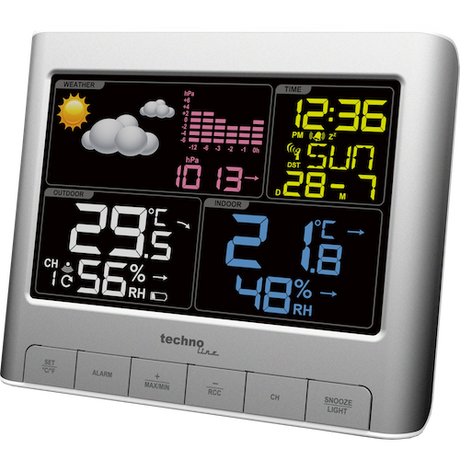 Technoline WS 6449 - Moderne Wetterstation mit farbigem Display