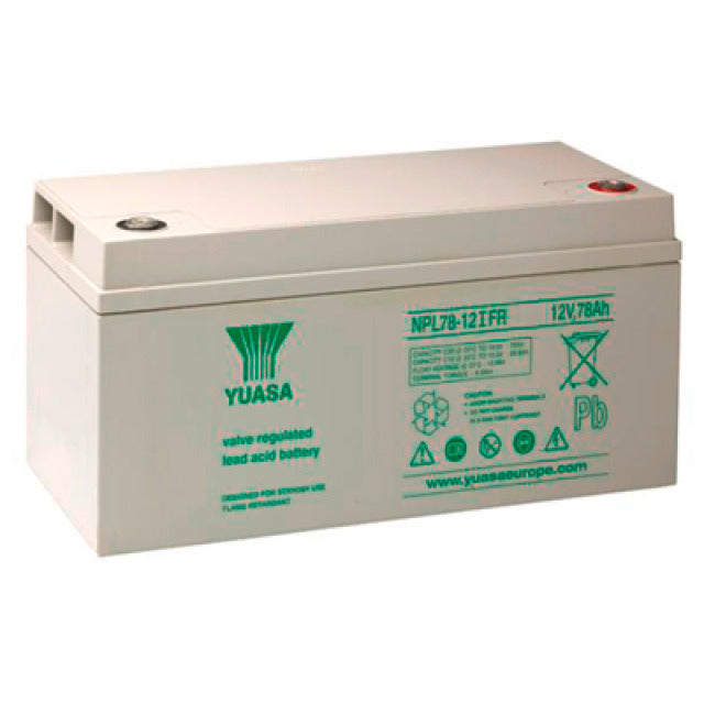 Yuasa NPL78-12iFR Blei Akku mit M8 Schraubanschluss 12V, 78000mAh