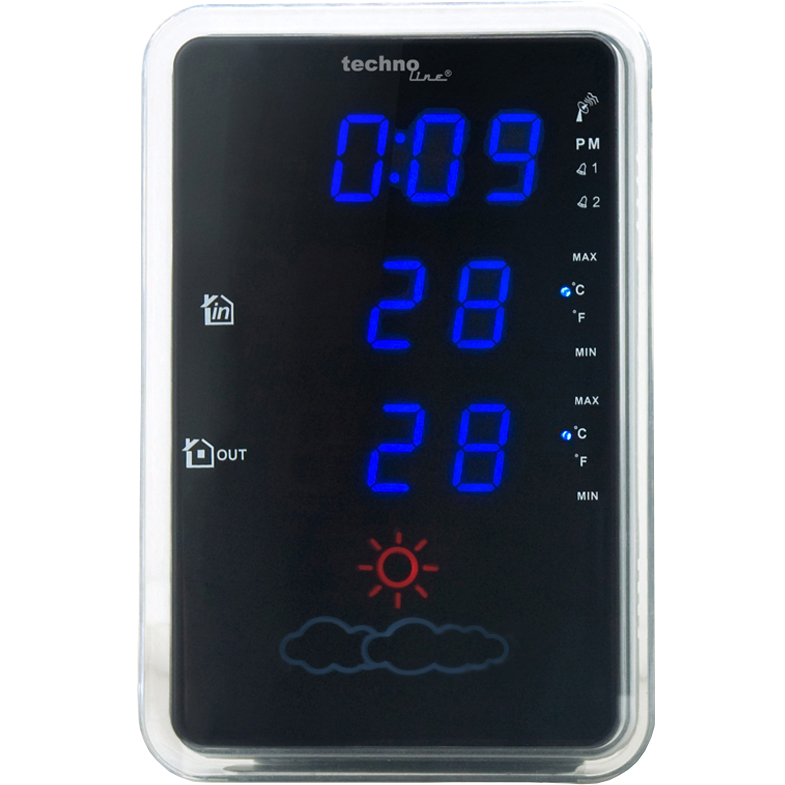 Technoline WS 6840 - Moderne Wetterstation mit LED-Design