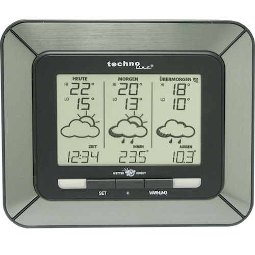 Technoline Satellitengestützte Wetterstation - WD 4930 mit Unwetterwarnung
