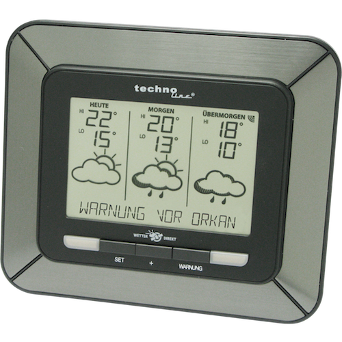 Technoline Satellitengestützte Wetterstation - WD 4930 mit Unwetterwarnung