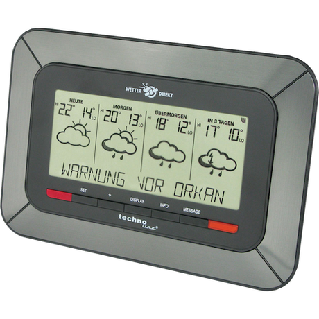 Technoline Satellitengestützte Wetterstation - WD 4920 mit Unwetterwarnung