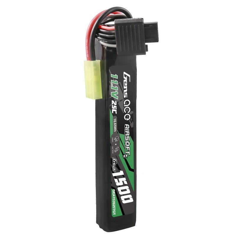 Gens ace G-Tech 25C 1500 mAh 3S1P 11,1 V Airsoft Lipo Akku mit Tamiya