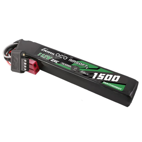 Gens ace G-Tech 25C 1500 mAh 3S1P 11,1 V Airsoft Lipo Akku mit T-Stecker